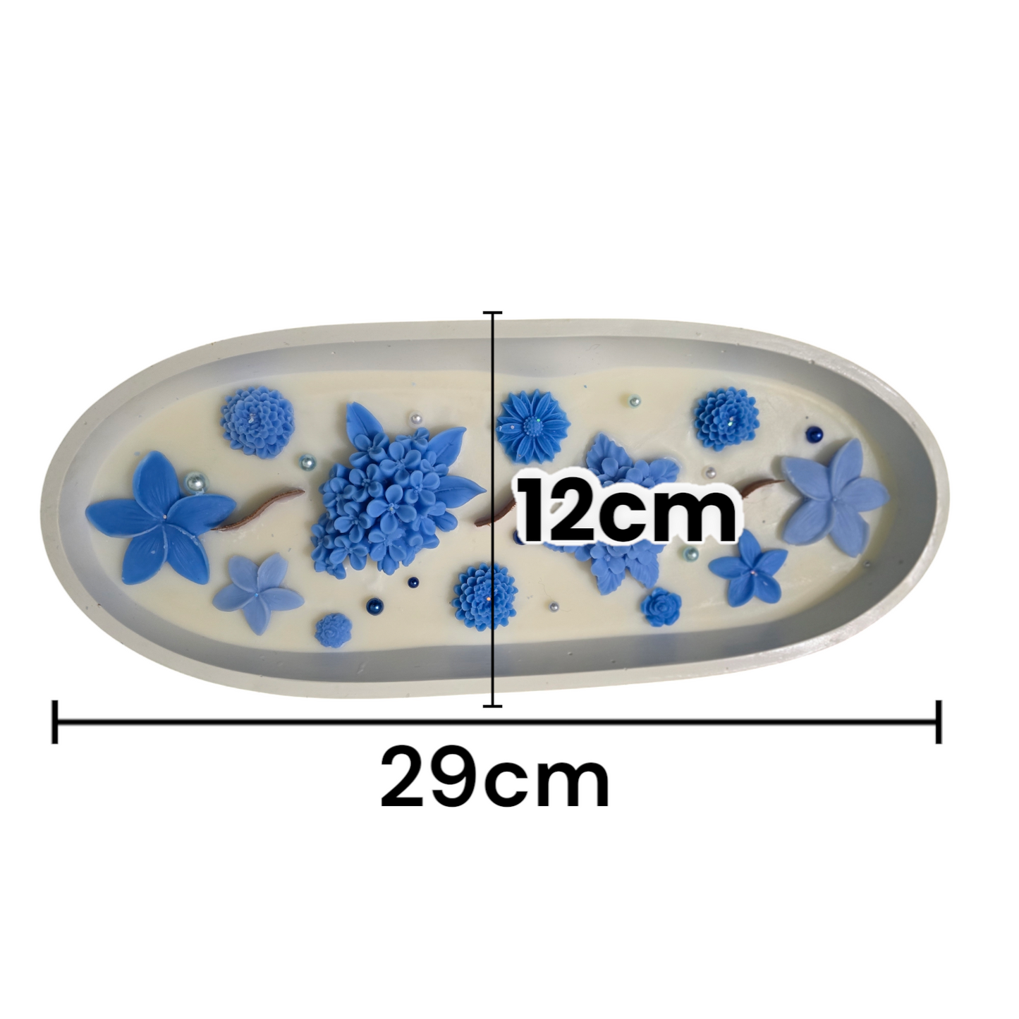 Custom Candle in Large Boat Vessel - Can Be Personalised With Custom Text