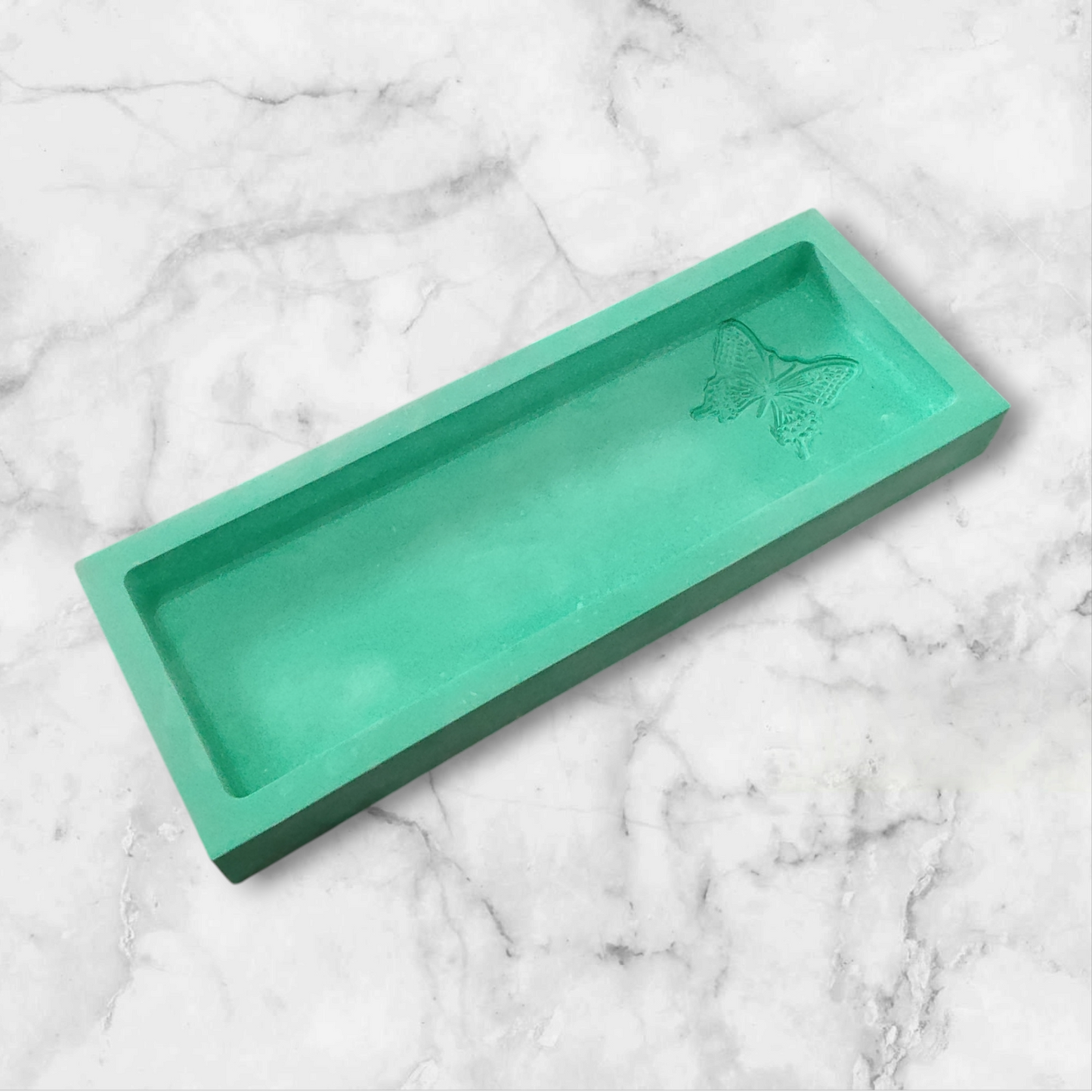 Rectangular Green Trinket Tray