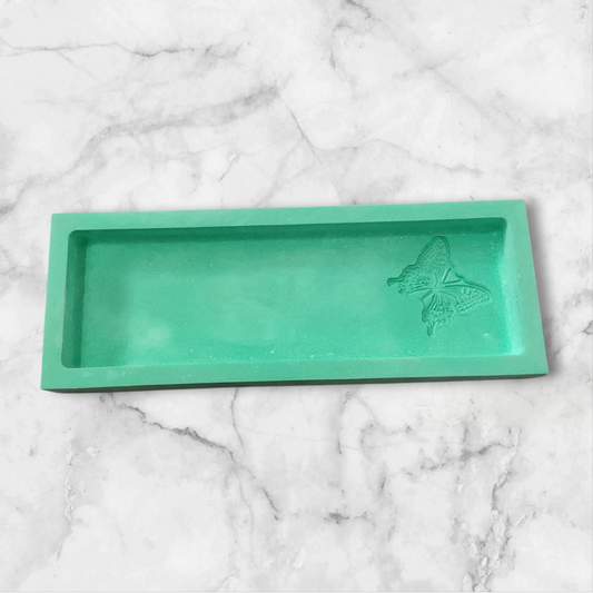 Rectangular Green Trinket Tray