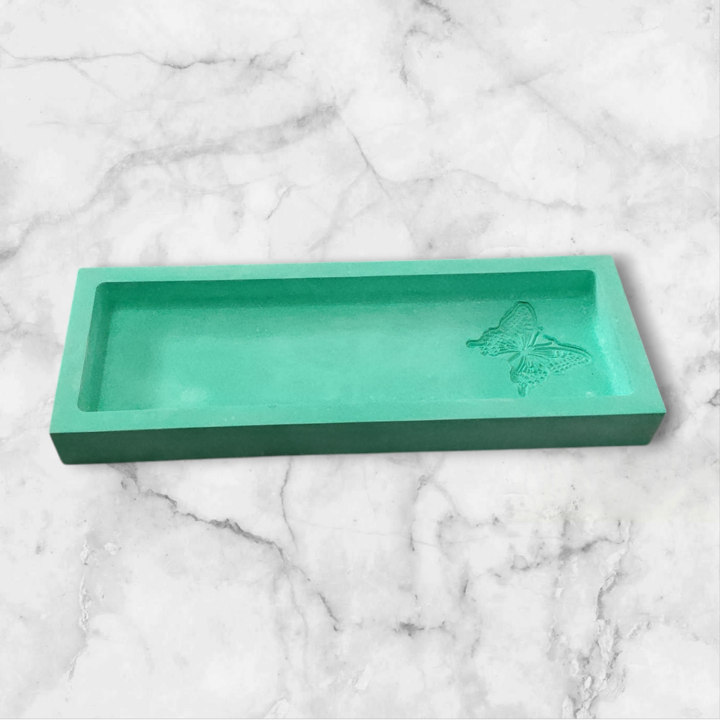 Rectangular Green Trinket Tray