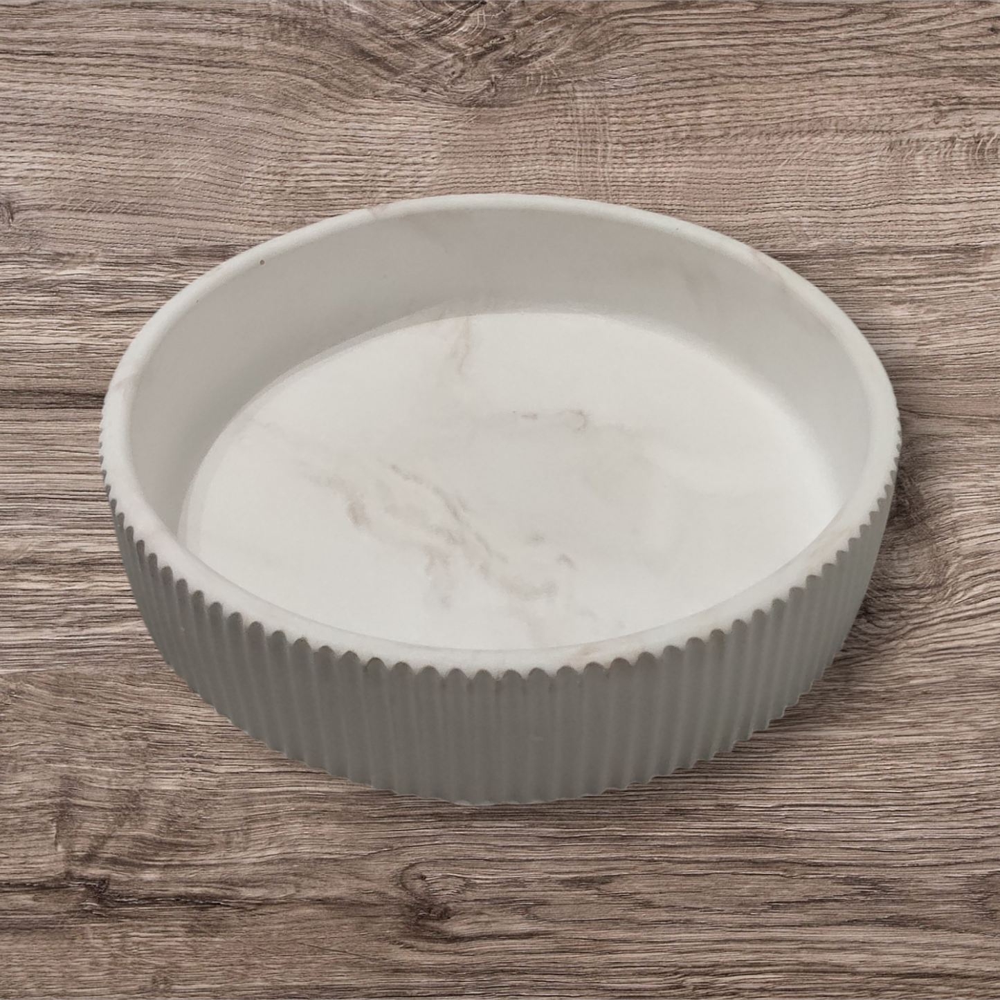 Round Marble Effect Trinket Trays