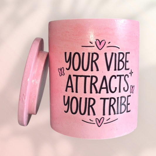 Soy Wax Candle - Your Vibe Attracts Your Tribe