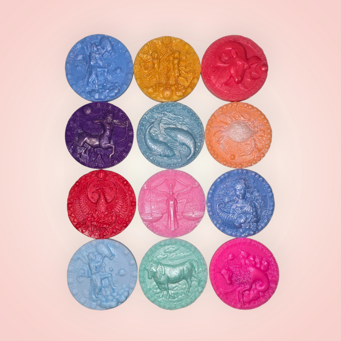 Zodiac Wax Melts – Handcrafted Aromatherapy for Every Star Sign - Round