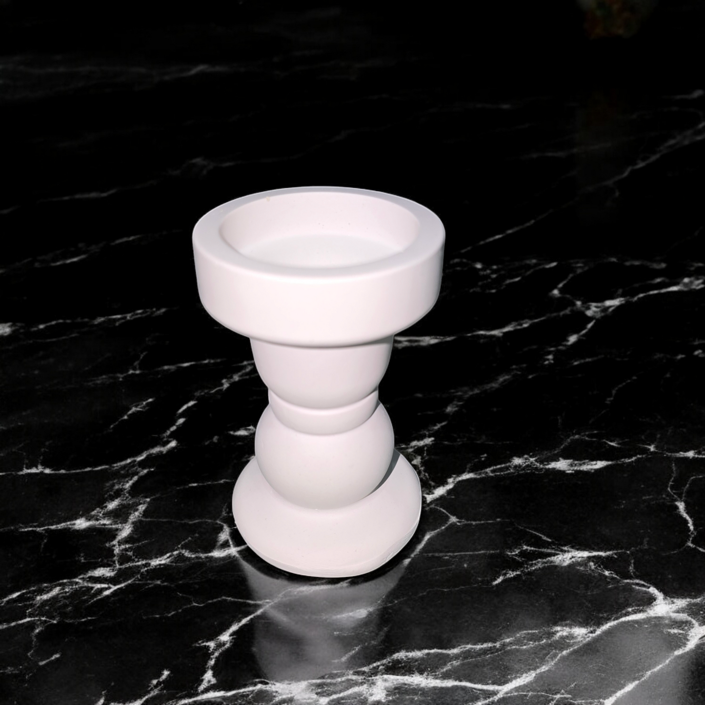 Baluster shape candle holder for taper candles