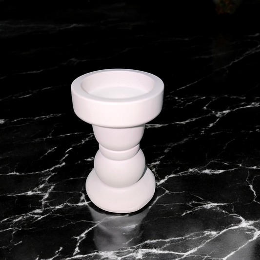 Baluster shape candle holder for taper candles