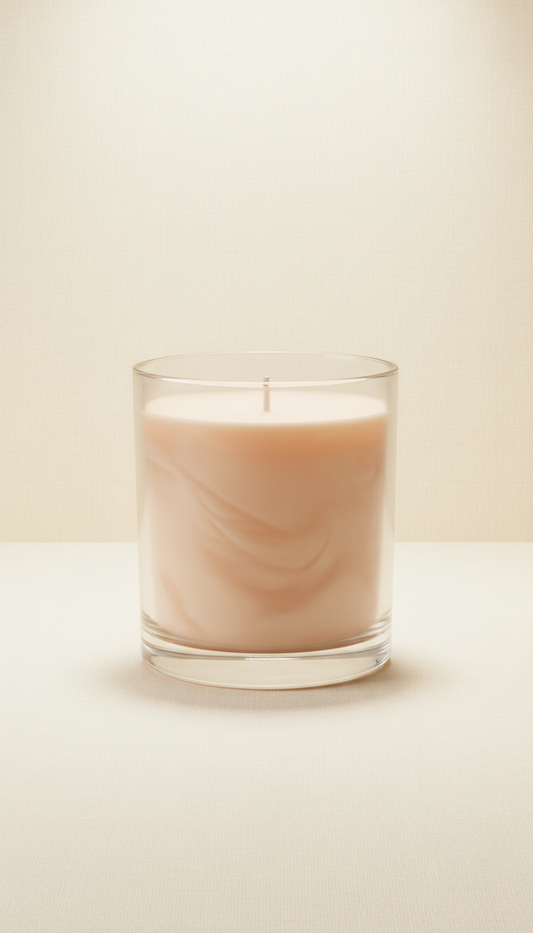 Sandalwood & Peach Glow Scented Candle